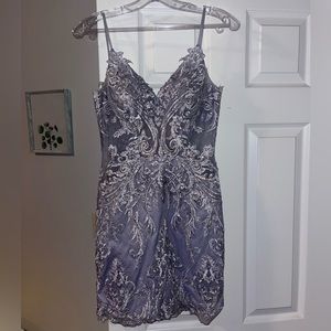 Purple homecoming dress
